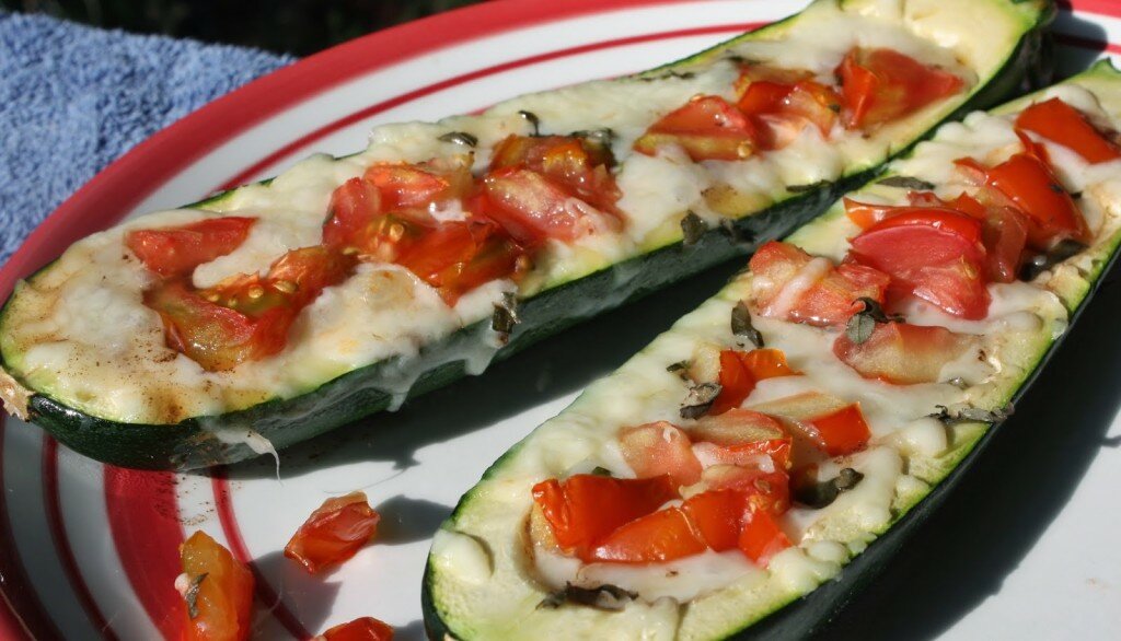 Caprese Stuffed Zucchini Boats